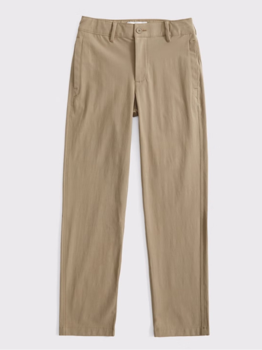 NWT Abercrombie & Fitch Kids Performance Chinos in Tan size 15/16 short 27” ins